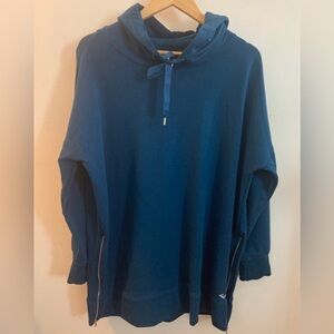 WOMENS XL SIDEZIP HOODIE TUNIC PULLOVER